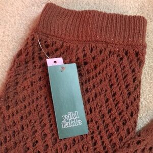 NWT Wild Fable crochet pants. Sz XS but can fit Small. They have stretch.